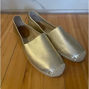 Sam Edelman brand new gold espadrilles